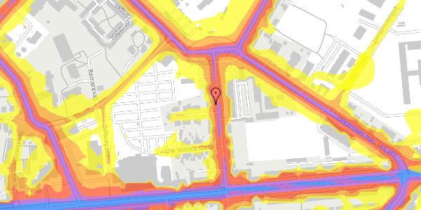 Trafikstøjkort på Stadionvej 49, st. tv, 5200 Odense V