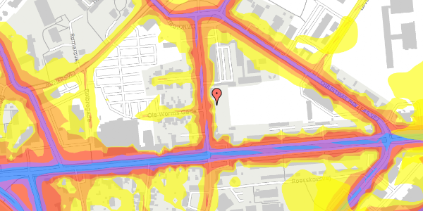 Trafikstøjkort på Stadionvej 56, 1. tv, 5200 Odense V