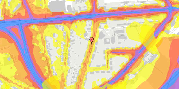 Trafikstøjkort på Stadionvej 77, st. th, 5200 Odense V