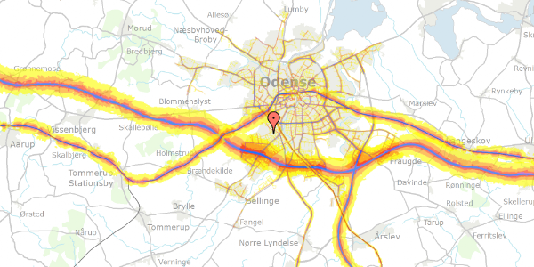 Trafikstøjkort på Svinget 21C, 1. , 5250 Odense SV