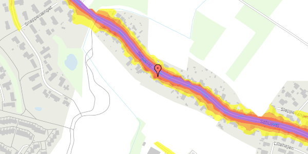 Trafikstøjkort på Søhusvej 80, 5270 Odense N