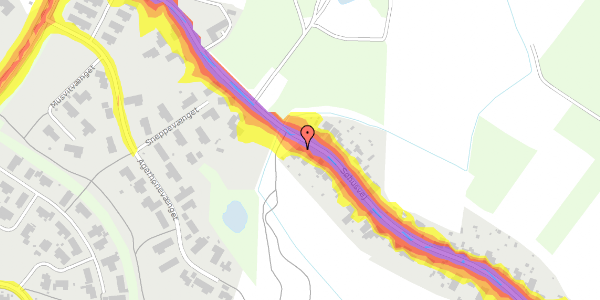 Trafikstøjkort på Søhusvej 96, 5270 Odense N