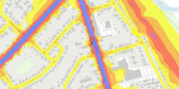 Trafikstøjkort på Tingløkkehaven 19, 5250 Odense SV