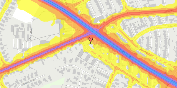 Trafikstøjkort på Tingvallavej 73, 5210 Odense NV