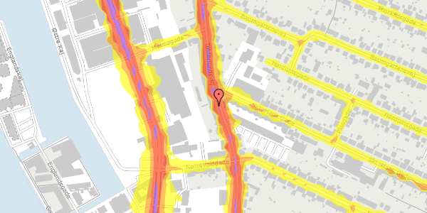 Trafikstøjkort på Tolderlundsvej 58, 2. tv, 5000 Odense C