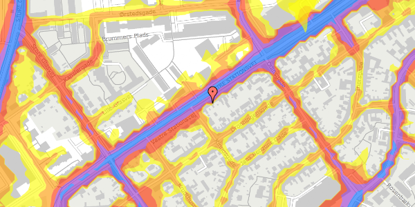 Trafikstøjkort på Vestre Stationsvej 60, 2. , 5000 Odense C