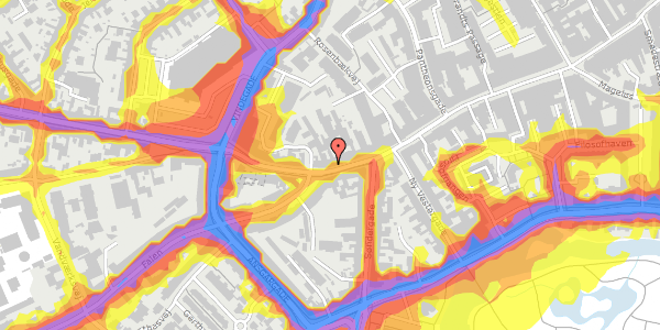 Trafikstøjkort på Vesterbro 13, 1. 3, 5000 Odense C