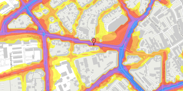 Trafikstøjkort på Vesterbro 78, 5000 Odense C