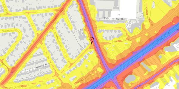 Trafikstøjkort på Øksnebjergvej 50, 5230 Odense M