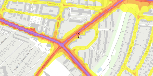 Trafikstøjkort på Østerbæksvej 151, 2. tv, 5000 Odense C