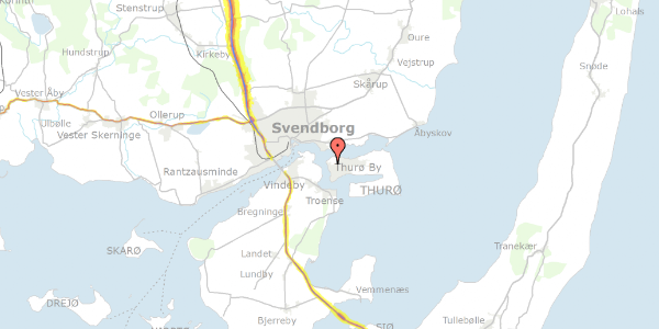 Trafikstøjkort på Birke Alle 4, 5700 Svendborg