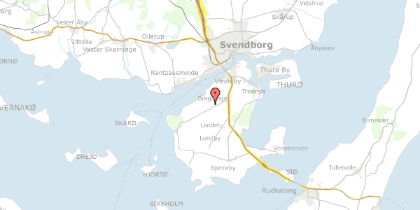Trafikstøjkort på Bukkehavevej 3, 5700 Svendborg