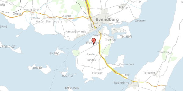Trafikstøjkort på Bukkehavevej 6, 5700 Svendborg