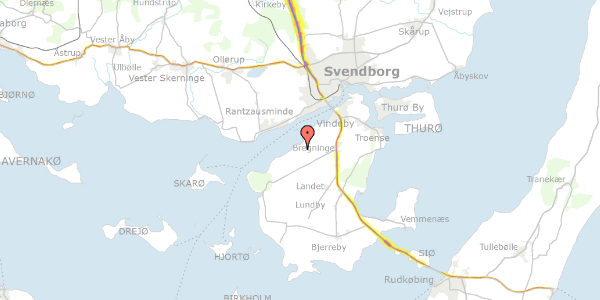Trafikstøjkort på Bukkehavevej 8, 5700 Svendborg