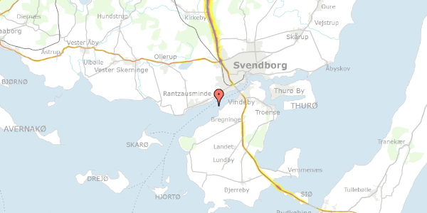 Trafikstøjkort på Bukkehavevej 500, 5700 Svendborg