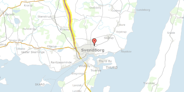 Trafikstøjkort på Byparken 75, 2. 2, 5700 Svendborg