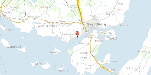 Trafikstøjkort på Efterskolevej 4, 5700 Svendborg