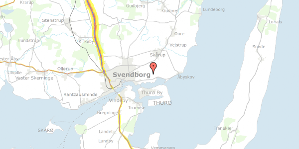 Trafikstøjkort på Egenappevej 193, 5700 Svendborg