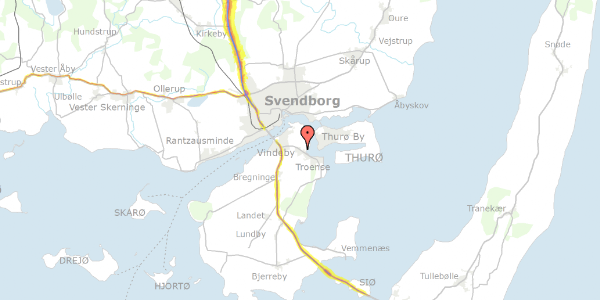 Trafikstøjkort på Eskærvej 27, 5700 Svendborg