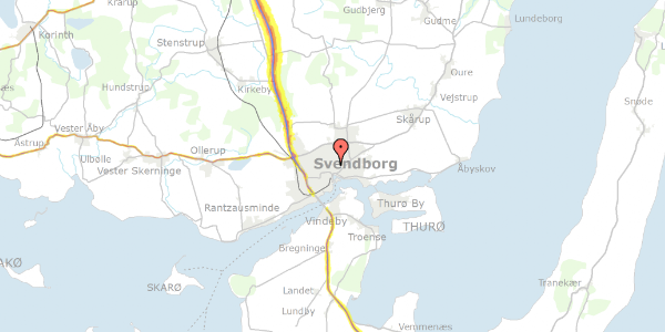 Trafikstøjkort på Kongebakken 15, st. 15, 5700 Svendborg