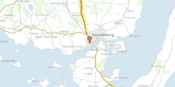 Trafikstøjkort på Louisenvænget 9, 5700 Svendborg