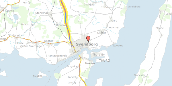 Trafikstøjkort på Nyborgvej 139, 5700 Svendborg