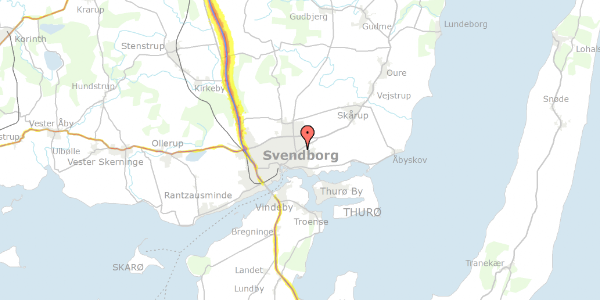 Trafikstøjkort på Nyborgvej 170B, st. , 5700 Svendborg