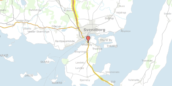 Trafikstøjkort på Præstemosen 4, 5700 Svendborg