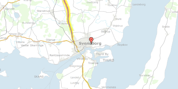 Trafikstøjkort på Sanddalsparken 18, 1. 211, 5700 Svendborg