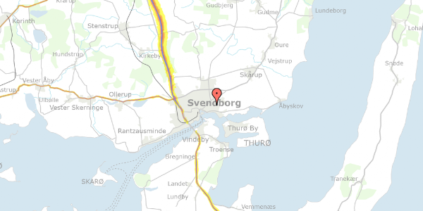 Trafikstøjkort på Sanddalsparken 18, 2. 221, 5700 Svendborg