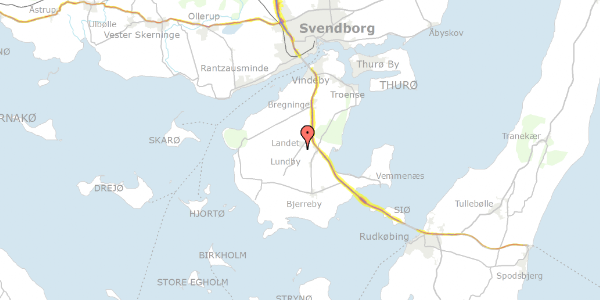 Trafikstøjkort på Skovballevej 49, 5700 Svendborg