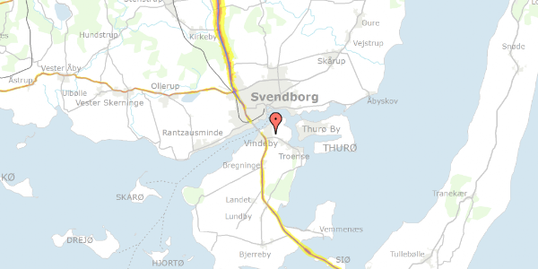 Trafikstøjkort på Syrenvej 31, 5700 Svendborg