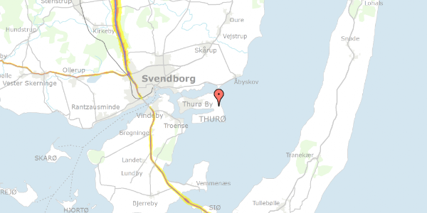 Trafikstøjkort på Søndervej 212, 5700 Svendborg