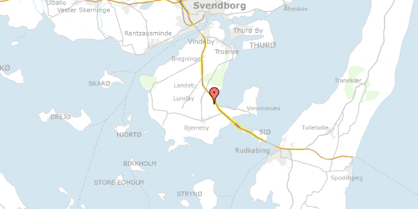 Trafikstøjkort på Tangvejen 8, 5700 Svendborg