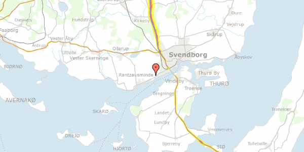 Trafikstøjkort på Tankefuldvej 35, 5700 Svendborg