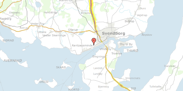 Trafikstøjkort på Tankefuldvej 48, 5700 Svendborg