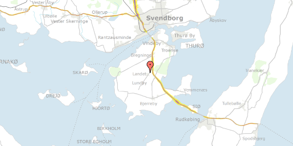 Trafikstøjkort på Tingmarken 1, 5700 Svendborg