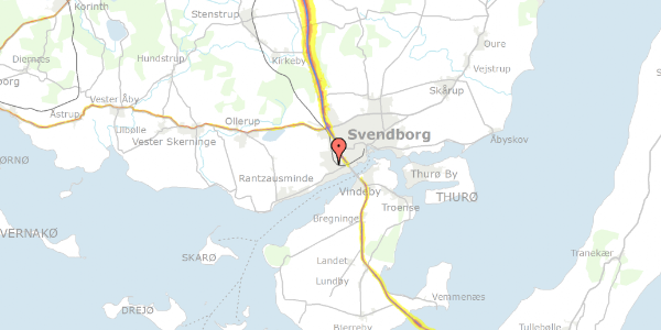 Trafikstøjkort på Wandallsvej 35B, 2. tv, 5700 Svendborg