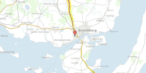 Trafikstøjkort på Wiggers Park 211, st. 35, 5700 Svendborg