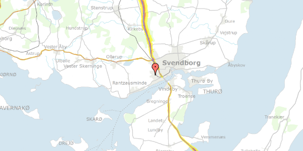 Trafikstøjkort på Wiggers Park 211, st. 45, 5700 Svendborg