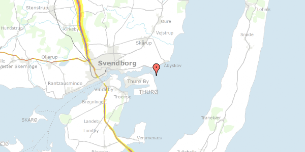 Trafikstøjkort på Øgavl 5, 5700 Svendborg