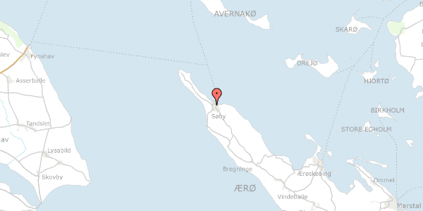 Trafikstøjkort på Havevej 1, 5985 Søby Ærø