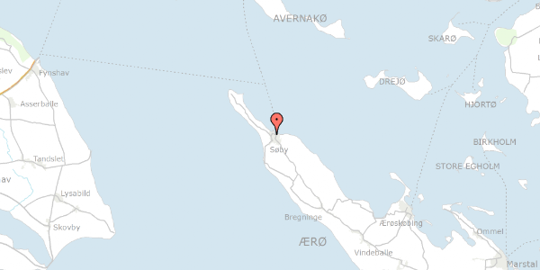 Trafikstøjkort på Havevej 6, 5985 Søby Ærø