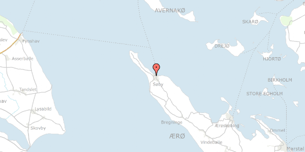 Trafikstøjkort på Havevej 7, 5985 Søby Ærø