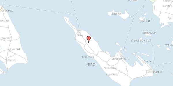 Trafikstøjkort på Albertslykke 8, 5985 Søby Ærø