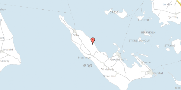 Trafikstøjkort på Øverste Skovbymark 4, 5985 Søby Ærø