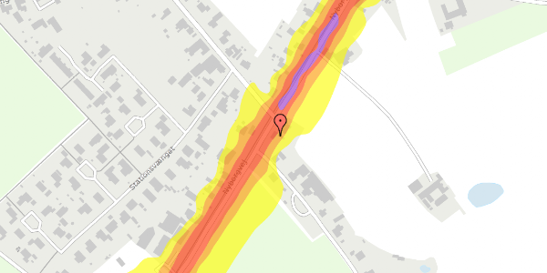 Trafikstøjkort på Nyborgvej 58, 5853 Ørbæk