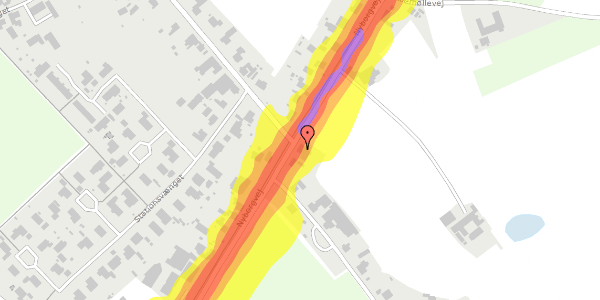 Trafikstøjkort på Nyborgvej 60, 5853 Ørbæk