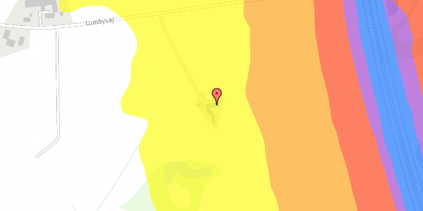 Trafikstøjkort på Lumbyvej 13, 5792 Årslev