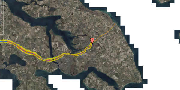 Trafikstøjkort på Brovej 2, 6440 Augustenborg